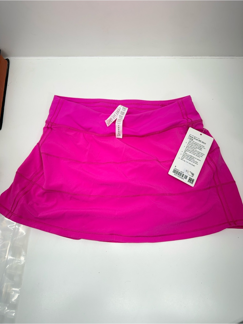 New Lululemon pace rival MR skirt long sz 6 pink